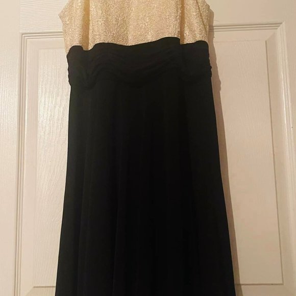 Women's dress 12P Jessica Howard Cream with Black semi-formal Very goodcondition - Picture 3 of 8